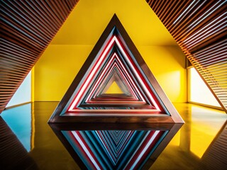 Aufkleber - Abstract Error 404 Triangle Warning Sign Conceptual Photography