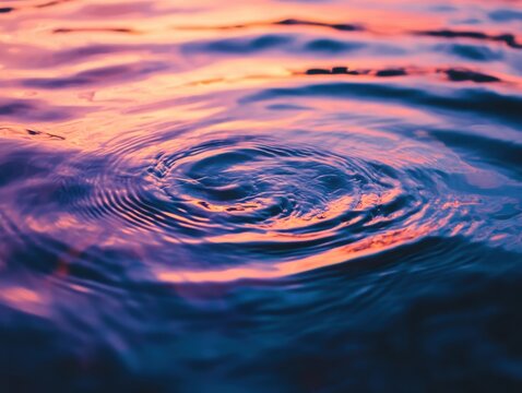 Soft haze and liquid ripples in a swirling blur