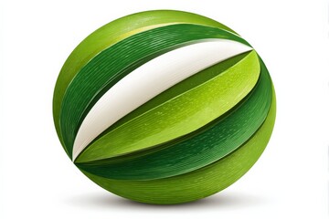 Aufkleber - Unique green sphere design with layered textures and gradient, showcasing a modern aesthetic