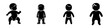 © Andrei - Icon of a human baby, toddler, or infant in a flat style suitable for apps and websites