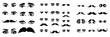 © Andrei - The face of a man includes eyes and noses, mustaches with glasses, hats or lips, hairstyle