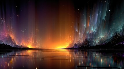 Poster - abstract futuristic neon background ultraviolet spectrum 3d rendering illustration.stock image