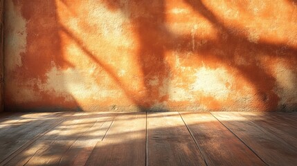 Wall Mural - Abstract composition warm colors light and shadow background