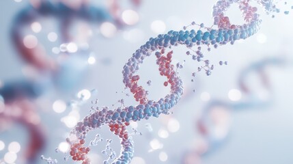 Poster - dna structure exploration laboratory scientific illustration digital medium close-up molecular biolo