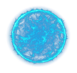 Wall Mural - png real blue sun sphere futuristic astronomy.