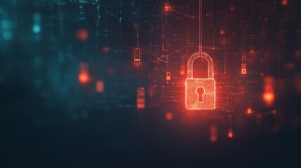 Poster - Cybersecurity measures digital world visual representation virtual environment abstract view protection concepts
