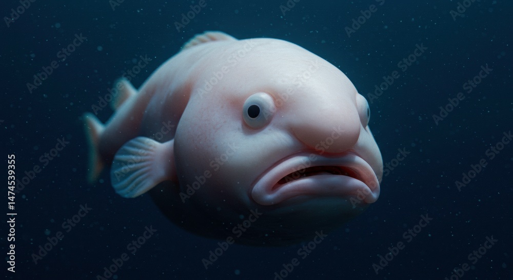 Blobfish Deep sea blobfish wonders of the ocean depths enigmatic and cute Stock ...