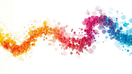 Poster - Dynamic color wave art installation urban gallery digital artwork creative space abstract concept for modern aesthetics