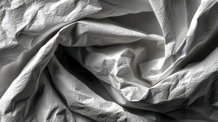Poster - blank white crumpled creased paper poster texture background surface,stock photo