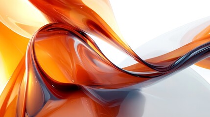 Poster - Dynamic flow of abstract fluid art studio digital artwork vibrant colors close-up modern aesthetic for visual impact