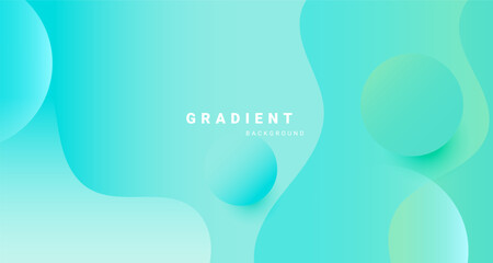 Poster - Minimal abstract background with fluid gradients and soft circular shapes