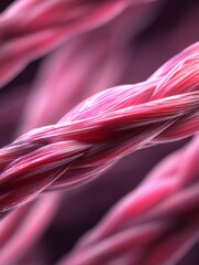 Leinwandbilder - Muscle Fibers in Macro 3D Render With a Blurred Effect Showcasing Intricate Details and Textures