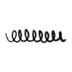 Leinwandbilder - Hand-drawn scribble texture with crayon, pencil, and charcoal strokes. Chalk doodle effect, rough sketch marks and paint brush lines. Flat vector illustration isolated on white background.