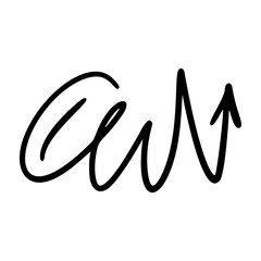 Leinwandbilder - Comic movement lines and expressive shapes with fun graphic effects. Hand-drawn cartoon elements including arrows, marks, and brush strokes. Flat vector illustration isolated on white background.
