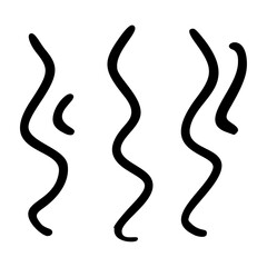 Leinwandbilder - Comic movement lines and expressive shapes with fun graphic effects. Hand-drawn cartoon elements including arrows, marks, and brush strokes. Flat vector illustration isolated on white background.