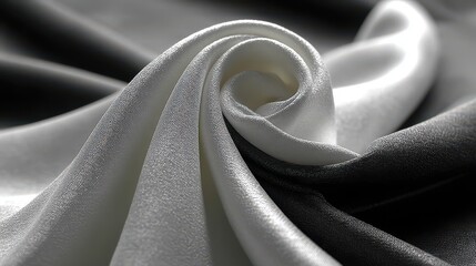 Poster - elegant white fabric material texture