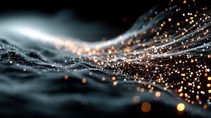 Fototapete - futuristic data stream vector background data transfer technology cyberpunk technology,photo stocks