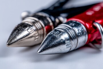 Poster - Two distinct fountain pen nibs showcase craftsmanship in fine writing instruments
