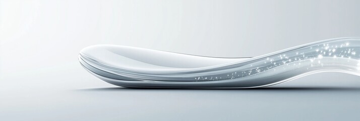 Futuristic transparent flexible mobile phone design, sleek and modern aesthetics