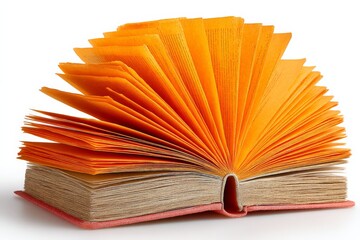 Aufkleber - brightly colored book with fanned pages showcasing intricate design on a white background