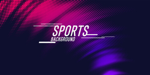 Poster - Modern colored poster for sports. Vector illustration. An effective template for placing text and information. Graphic elements for design. Background for creative work.