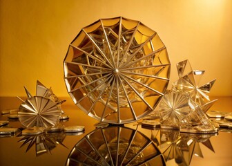 Aufkleber - Surreal Shattered Glass Reflection Abstract Art Photography