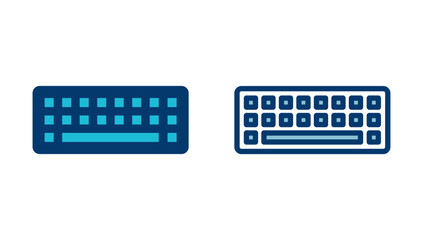 Fototapete - Keyboard icon vector isolated on white background. keyboard vector symbol