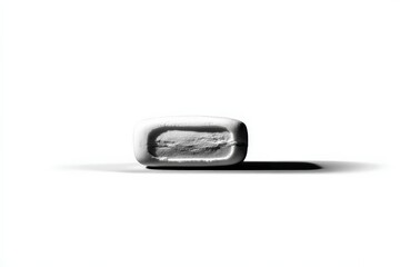 Aufkleber - Minimalist composition featuring a white block on a light background with bold shadows in soft natural light