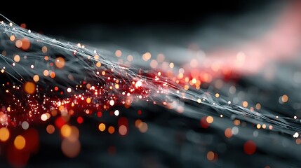 Fototapete - plexus tech particles background is a hi tech digital dot line particle background future sci fi video material dotted line particle technology,stock photo