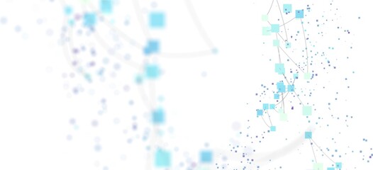 Fototapete - Modern digital network connection background. Ideal for tech,  AI, and communication concepts.