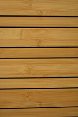 Poster - High-resolution image of horizontal light brown bamboo wood planks. Perfect for backgrounds, textures, and design projects.