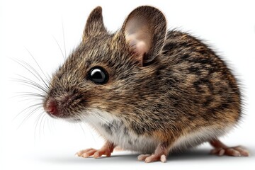 Aufkleber - Cute small mammal with soft fur and big eyes captured in a close-up against a neutral background, showcasing its intricate details