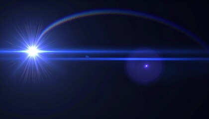 Poster - Captivating light burst cosmic space abstract image dark environment close-up view visual concept