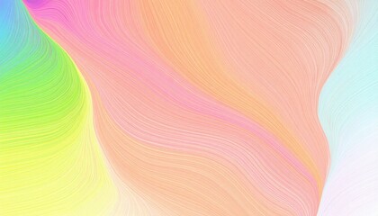 Poster - Dynamic abstract art displaying colorful waves digital canvas contemporary artwork bright and vibrant environment artistic viewpoint visual harmony