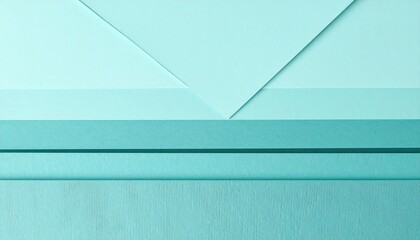 Poster - Abstract design elements home office digital art minimalist overhead view modern aesthetics