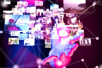 Poster - streaming data picture video material
