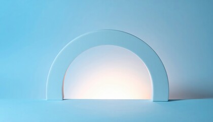 Poster - Minimalist arch design studio setting 3d render soft lighting artistic perspective modern aesthetic