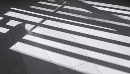 Fototapete - Shadows and light play indoor space photography minimalist style abstract view visual contrast
