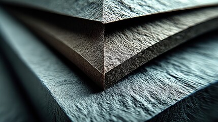Aufkleber - texture white gray paper background with geometric shape pattern macro structure craft grey cardboard surface,stock photo