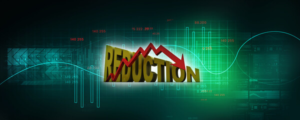 Poster - 3d illustration Financial crisis concept, Economic Crisis. Business concept
