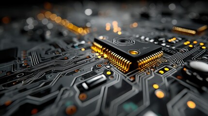 Poster - vector design circuit board illustration abstract modern futuristic engineering science technology background hi tech digital connect communication high technology concept