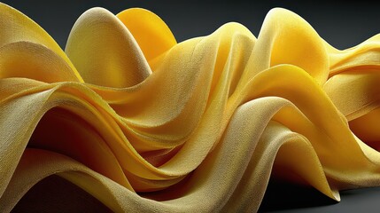 Aufkleber - yellow silk texture elegant background generative ai,stock photo