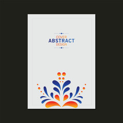 Wall Mural - Modern cover design with a dynamic and colorful abstract composition