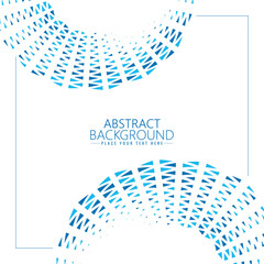 Wall Mural - Abstract Blue Geometric Background with geometric triangles