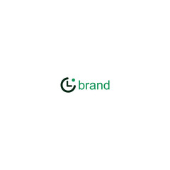 Poster - Minimalist Letter CL Circular Clock Logo with white background. 