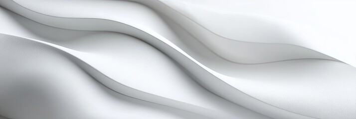 Poster - Abstract wavy forms in grayscale