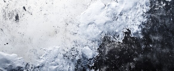 Poster - Abstract grayscale texture with blended, layered washes of light and dark