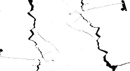 Crack in the wall. Grunge vector background. illustration
