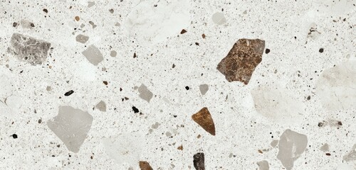 Poster - Light beige speckled stone surface with various colored flecks