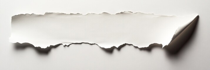 Poster - Ripped White Paper